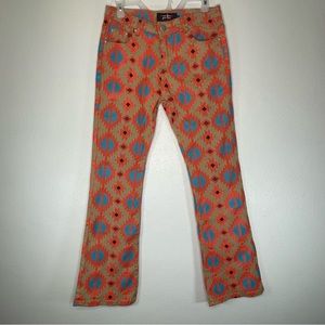 Fallon Taylor Ranch Aztec Flare Bootcut Jeans Southwest girls size 14